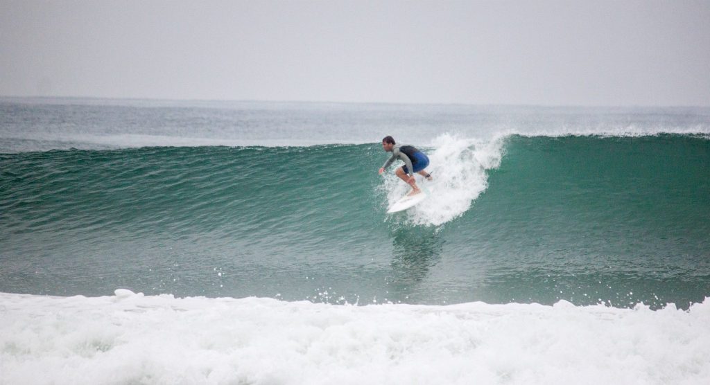 surfer on a wave